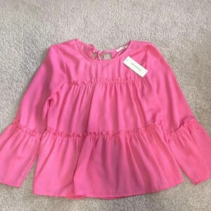 Mi Ami pink sheer top size small NWT